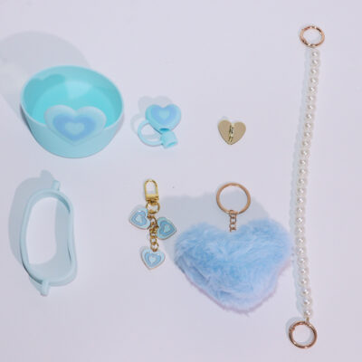 Stanley Water Bottle Accessory Set-Heart-shaped 7-piece set (blue)