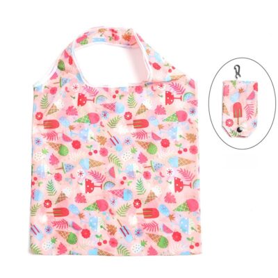 Foldable Shopping Bag-Light blue