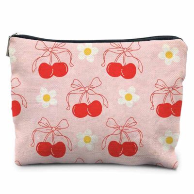 Floral Print Cosmetic Bag-4