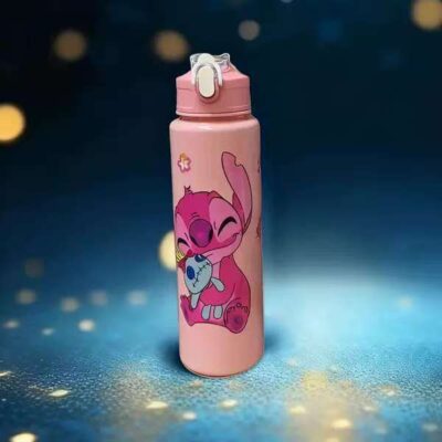 800ml Stitch Straw Cup-Solid Pink