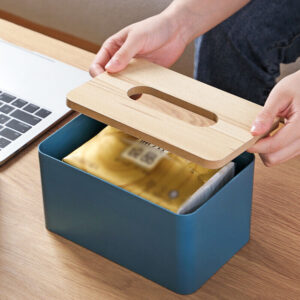 Tissue Box Organizer- blue