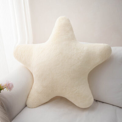 Nordic Star Throw Pillow-White