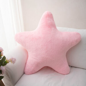 Nordic Star Throw Pillow-Pink