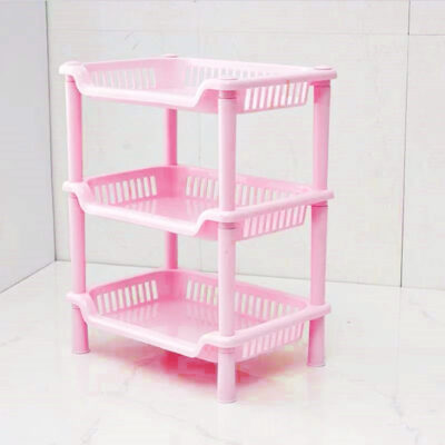 three-Tier Storage Shelf-pink