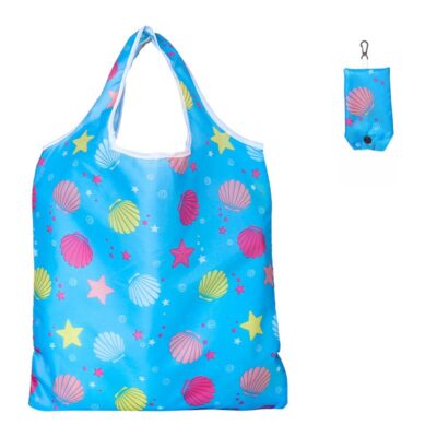 Foldable Shopping Bag-Peacock Blue