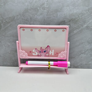 Stitch Writable Magnetic Blackboard with Fridge Magnets- pink