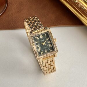 Women Stainless Steel Watch - goldgreen