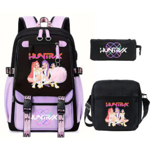 Huntrix 3pcs Backpack-Purple