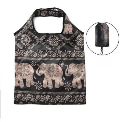 Foldable Shopping Bag-Sky blue