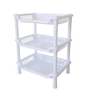 Three-Tier Storage Shelf-white