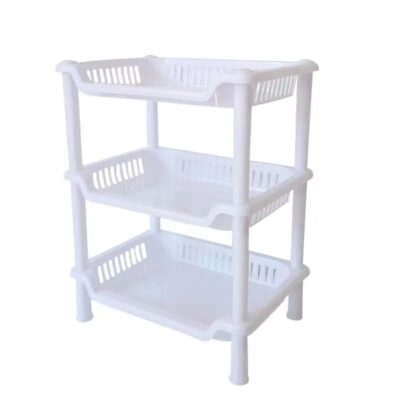 Three-Tier Storage Shelf-white