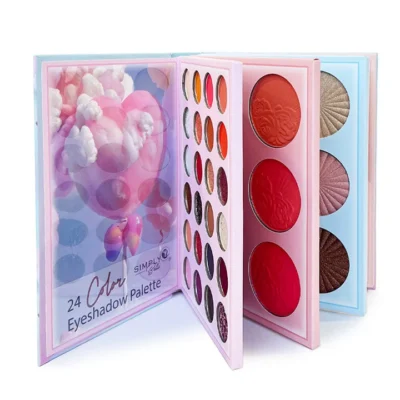 Simply Bella Coquette Book Palette Eyeshadow, Blush, Highlighter, Contour
