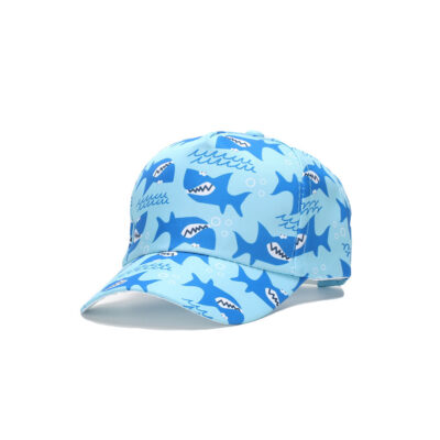 Children's Cartoon Animal Hats-Light Blue Shark