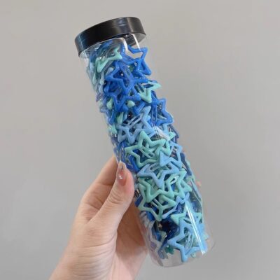O1CN0125YqkH1Qcg0rBmu3H_!!6000000001997-0-cib Cute Star Y2K Hair Clip-Blue-green 24 pieces