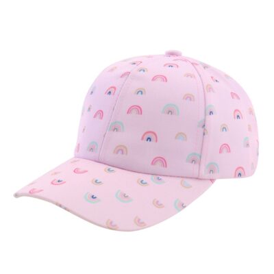 Cartoon Baseball Caps-Rainbow Pink
