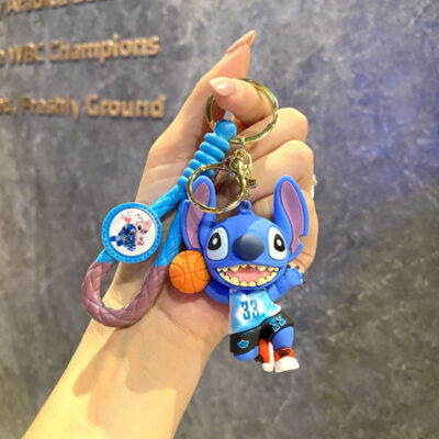 Bag Charms Keychains-Blue Basketball