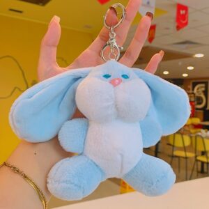O1CN013YC6DO1nxxZKQB0m1_!!6000000005157-0-cib Cute Plush Cartoon Keychain-Plush Dudu Rabbit - Blue