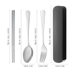 O1CN014DFwhW1j6azlblzsD_!!6000000004499-0-cib Stainless Steel Portable Cutlery Set-Black