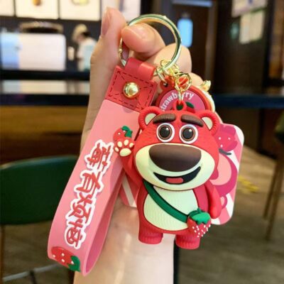 O1CN016KcUOi1Dz2M9mCP6I_!!6000000000286-0-cib Cartoon Car Keychain-#1 - Backpack Strawberry Bear