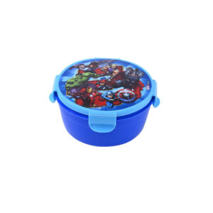 300ml Children's Cartoon Round Bento Box-blue