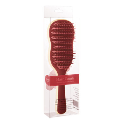 Banana Leaf Long Hair Volumizing Styling Comb-Red