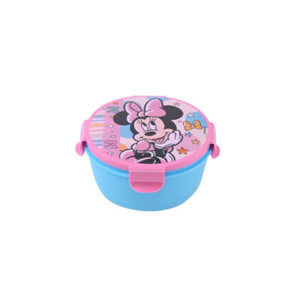 300ml Children's Cartoon Round Bento Box-Pink Blue