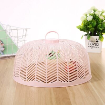 Round Mini Plastic Food Cover-Pink