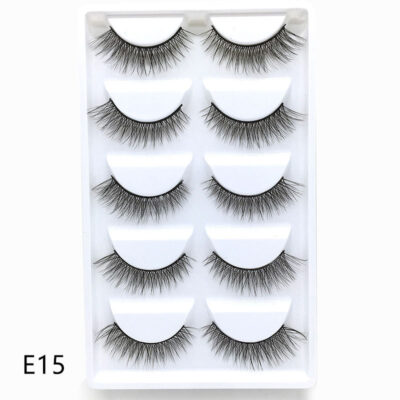 3D Mink Fur False Eyelashes-E15