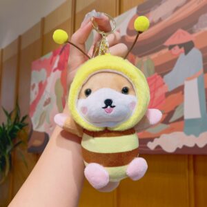 O1CN01SHnWN91ptxLaN5Sz0_!!6000000005419-0-cib Cute Plush Cartoon Keychain-Cosplay Plush Squirrel - Bee