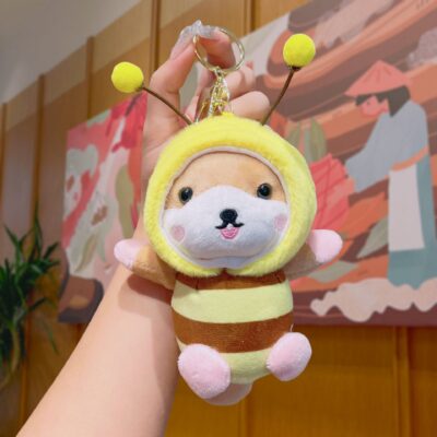O1CN01SHnWN91ptxLaN5Sz0_!!6000000005419-0-cib Cute Plush Cartoon Keychain-Cosplay Plush Squirrel - Bee