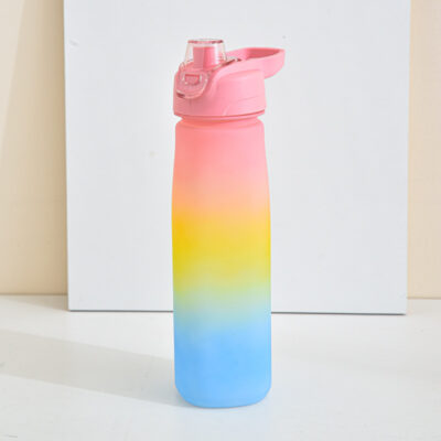 1000ml Portable Plastic Water Bottle-Pink, Yellow, Blue
