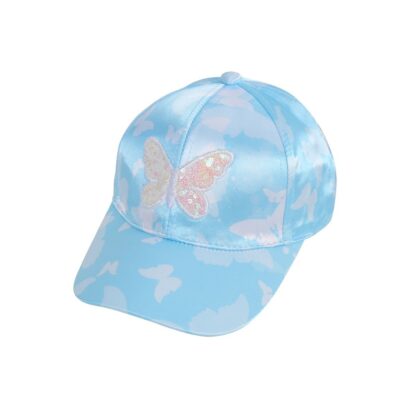 Cartoon Baseball Caps-Butterfly Blue