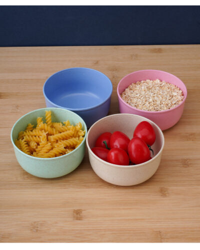 Wheat Straw Children's Spoon And Bowl Set-Pink