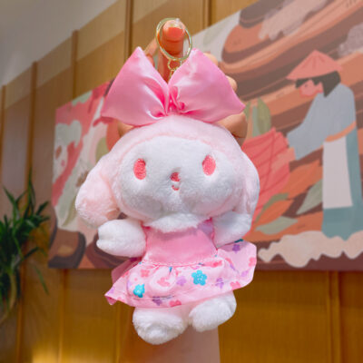 Cute Plush Cartoon Keychain-Plush Cherry Blossom Doll - My Melody