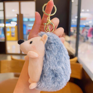 O1CN01ZS2Z401OZLtwyw3Tx_!!6000000001719-0-cib Cute Plush Cartoon Keychain-Plush Hedgehog - Black
