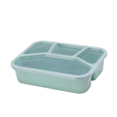 Wheat Straw Lunchbox With Lid-Nordic Green
