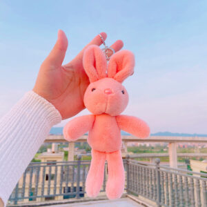 O1CN01i6hVe91Bs339mTdSa_!!0-0-cib Cute Plush Cartoon Keychain-Plush and Soft Bunny - Pink
