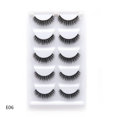 3D Mink Fur False Eyelashes-E06