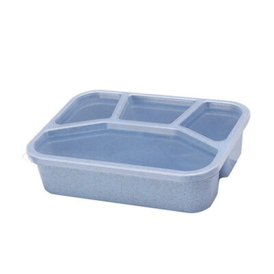 Wheat Straw Lunchbox With Lid-Nordic Blue