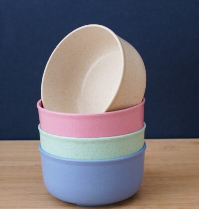 Wheat Straw Children's Spoon And Bowl Set-Pink