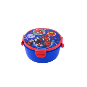 300ml Children's Cartoon Round Bento Box-red and blue 3