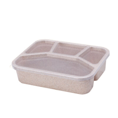 Wheat Straw Lunchbox With Lid-Nordic rice