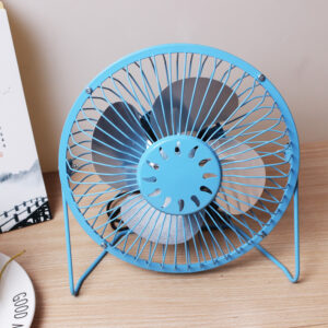 Metal Fan with Aluminum Blades-Blue