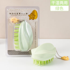 Starfruit Scalp Massage Silicone Shampoo Brush-Green