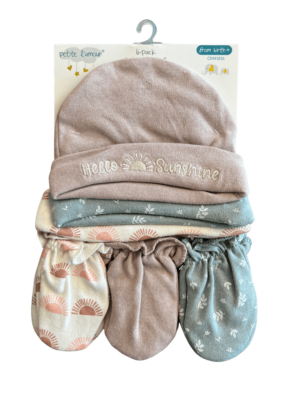 Cribmates Cap And Mitten Set-CM41816