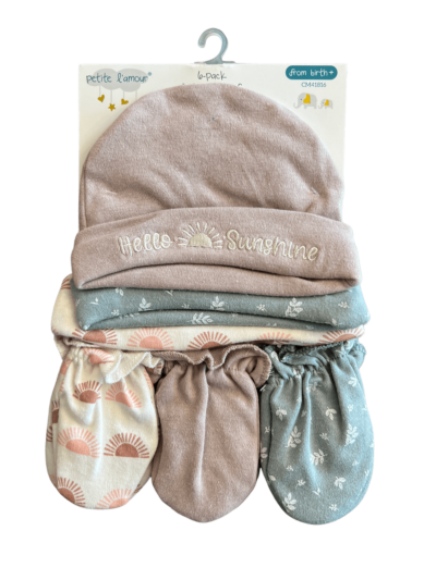 Cribmates Cap And Mitten Set-CM41816