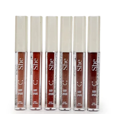 S.he Makeup Nude Tone Glossy Lip Gloss