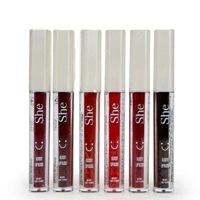 S.he Makeup Red Tone Glossy Lip Gloss