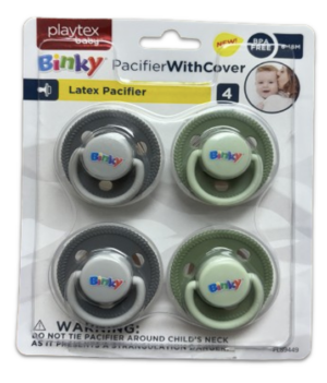 Playtex 4pk Latex Pacifier 0-6mo-PL89446