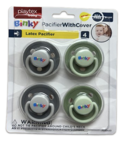 Playtex 4pk Latex Pacifier 0-6mo-PL89446